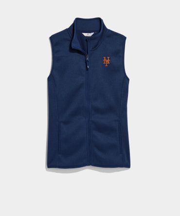 Women's New York Mets Mountain Sweater Fleece VestWomen's New York Mets Mountain Sweater Fleece Vest