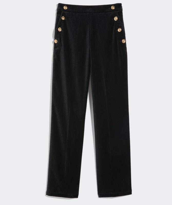 Stretch Velvet Sailor PantStretch Velvet Sailor Pant