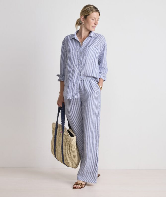 Tie-Waist Linen PantsTie-Waist Linen Pants - Image 3