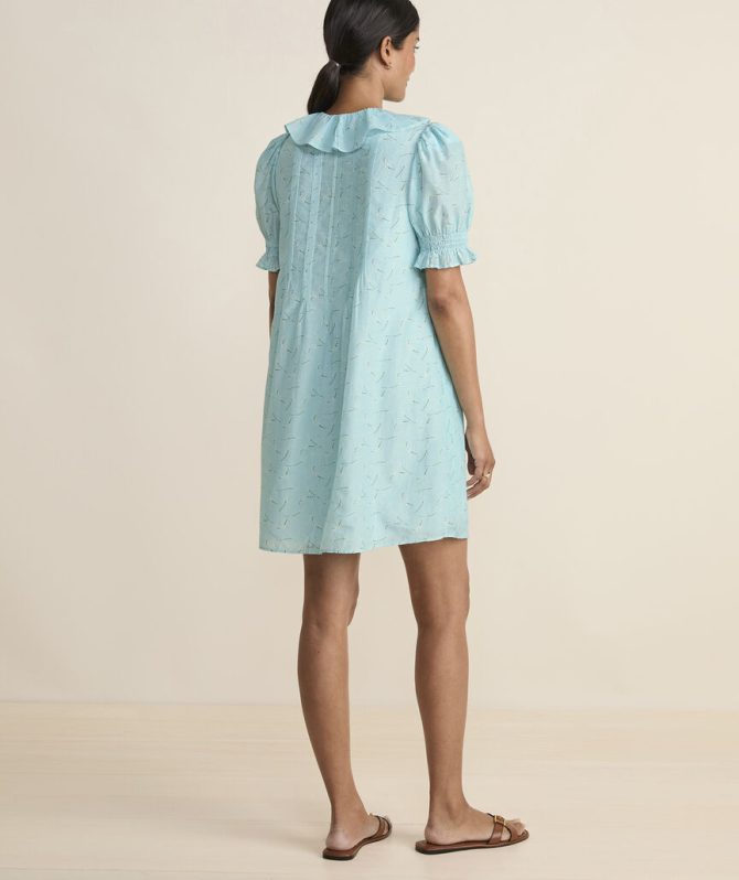 Pintuck Ruffle-Neck DressPintuck Ruffle-Neck Dress - Image 4