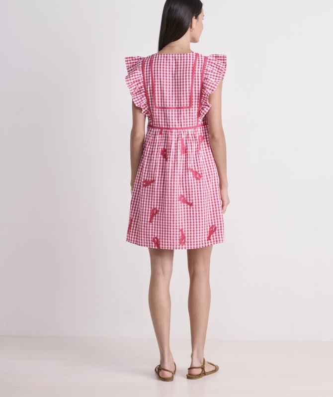 Ainsley Lobster Embroidered DressAinsley Lobster Embroidered Dress - Image 5