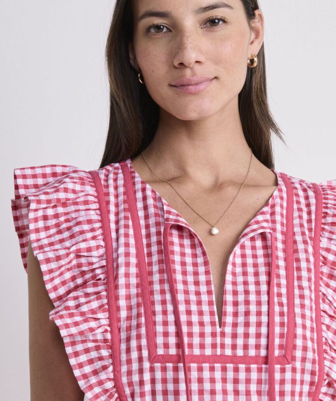 Ainsley Lobster Embroidered DressAinsley Lobster Embroidered Dress - Image 4