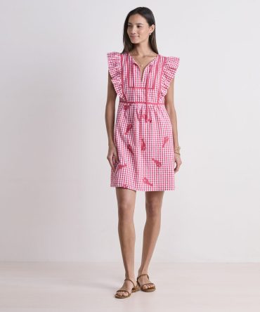 Ainsley Lobster Embroidered DressAinsley Lobster Embroidered Dress