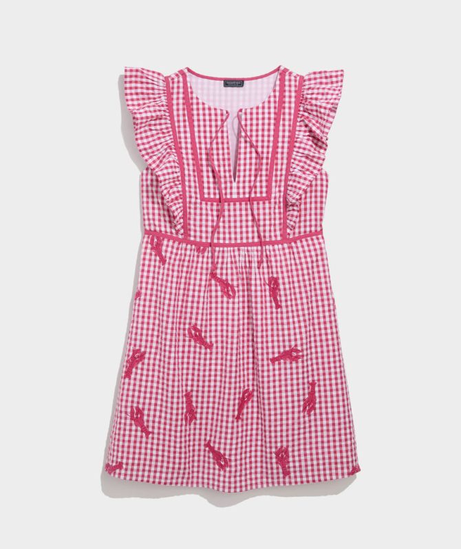 Ainsley Lobster Embroidered DressAinsley Lobster Embroidered Dress - Image 2