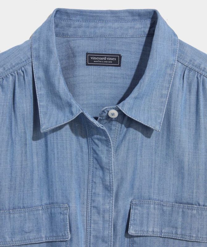 Margo Chambray ShirtdressMargo Chambray Shirtdress - Image 5
