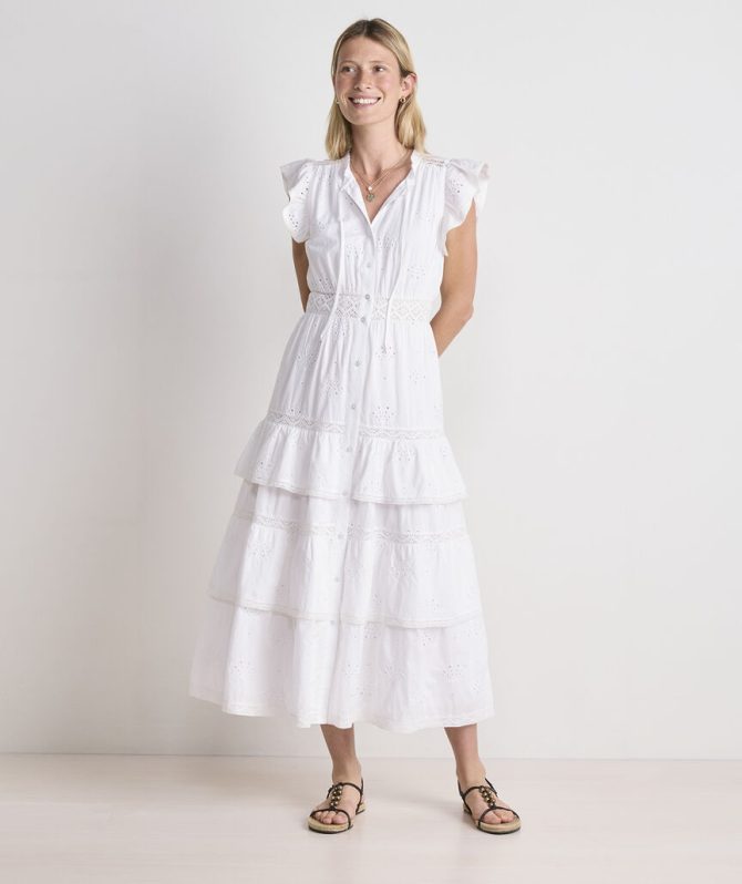 Christine Eyelet Shell DressChristine Eyelet Shell Dress
