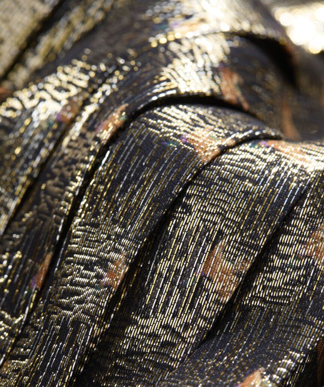 Metallic Pleated Midi SkirtMetallic Pleated Midi Skirt - Image 5