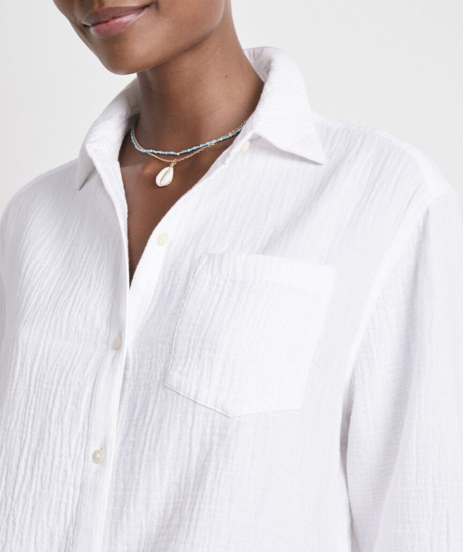 Double Gauze Button-DownDouble Gauze Button-Down - Image 4
