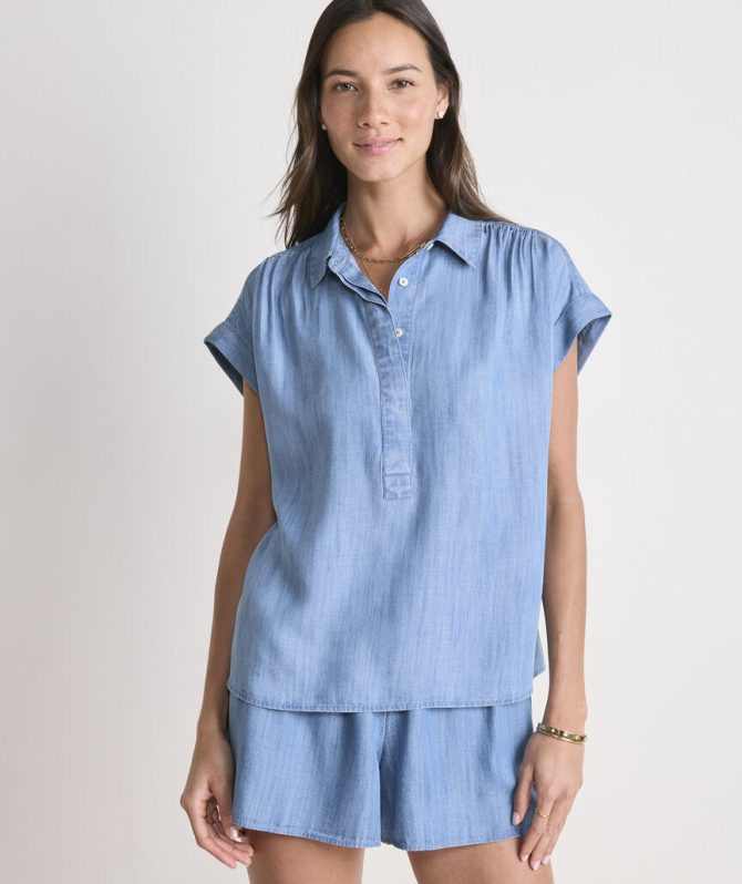 Margo Chambray TopMargo Chambray Top - Image 2