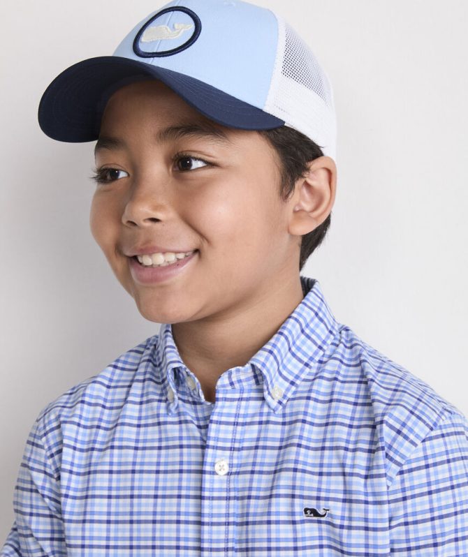 Boys' Whale Dot Performance Trucker HatBoys' Whale Dot Performance Trucker Hat