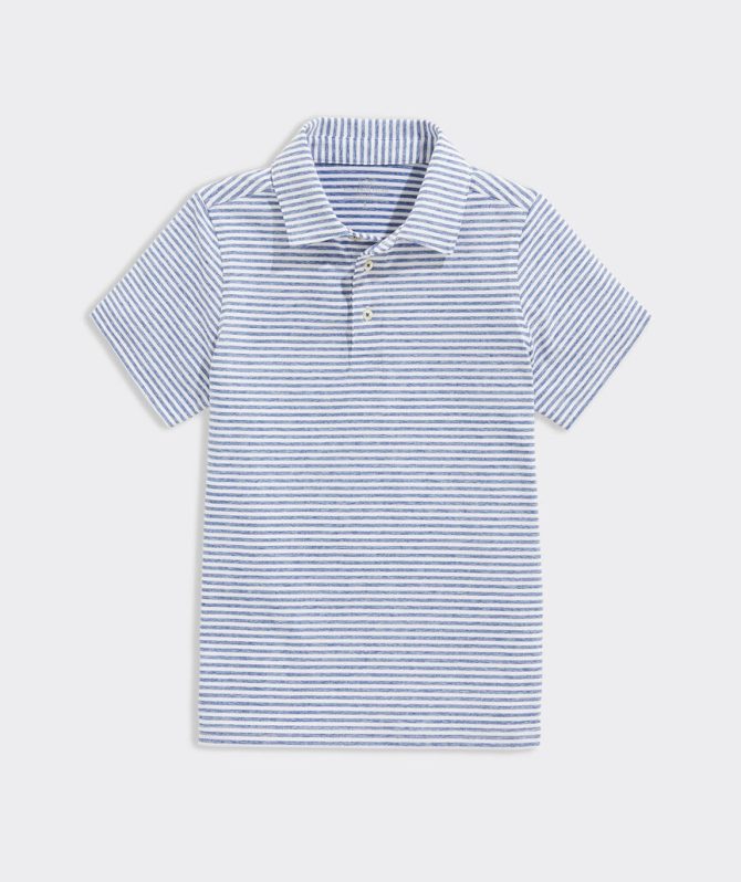 Boys' Heathered Winstead Stripe Sankaty Performance PoloBoys' Heathered Winstead Stripe Sankaty Performance Polo