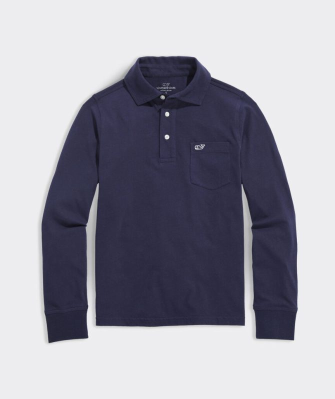 Boys' Long-Sleeve Surf PoloBoys' Long-Sleeve Surf Polo