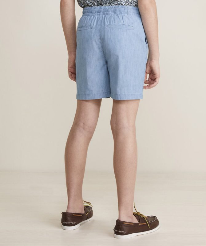 Boys' Pull-On Chambray ShortsBoys' Pull-On Chambray Shorts - Image 8