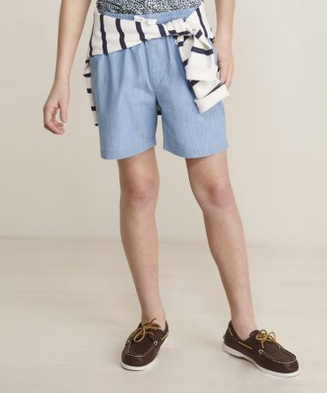 Boys' Pull-On Chambray ShortsBoys' Pull-On Chambray Shorts