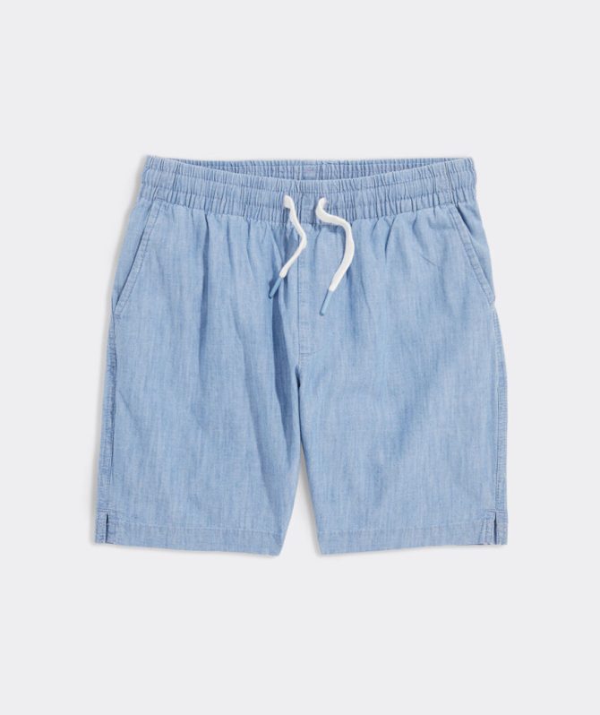 Boys' Pull-On Chambray ShortsBoys' Pull-On Chambray Shorts - Image 2