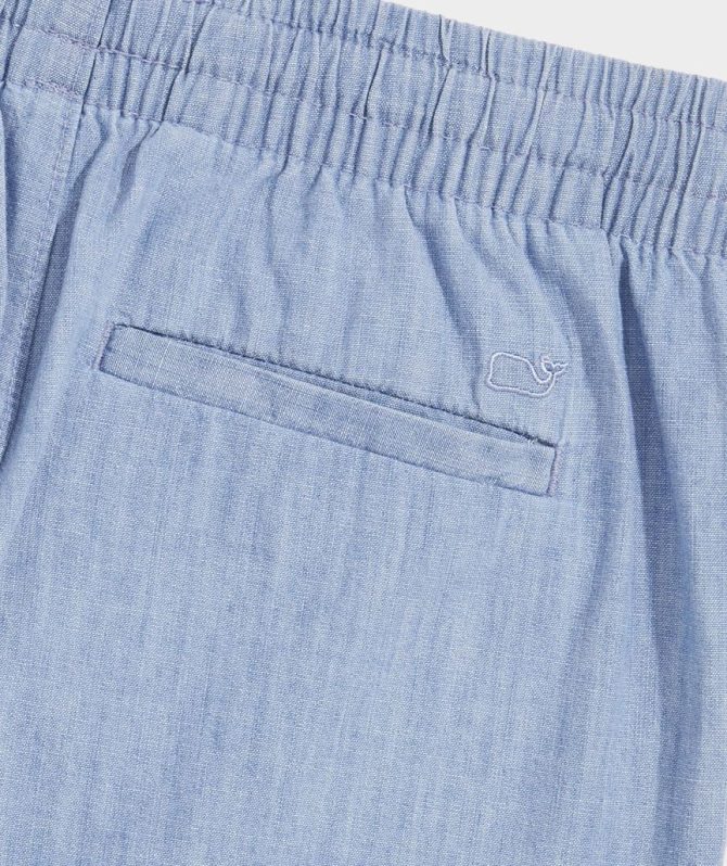 Boys' Pull-On Chambray ShortsBoys' Pull-On Chambray Shorts - Image 7