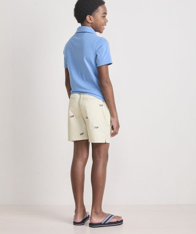 Boys' Americana Embroidered Pull-On Chino ShortsBoys' Americana Embroidered Pull-On Chino Shorts - Image 6