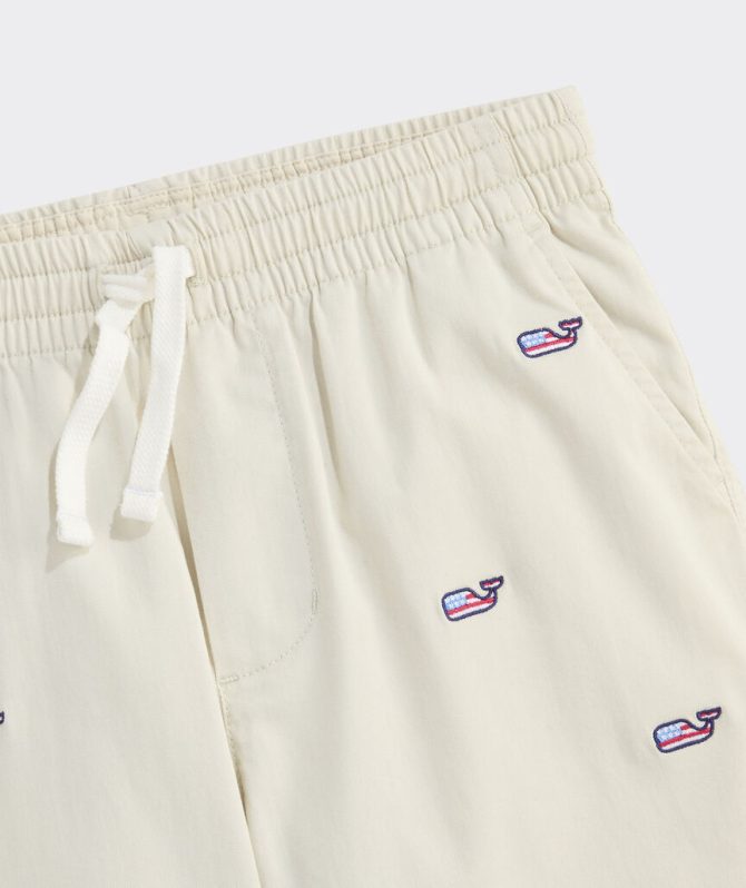 Boys' Americana Embroidered Pull-On Chino ShortsBoys' Americana Embroidered Pull-On Chino Shorts - Image 5