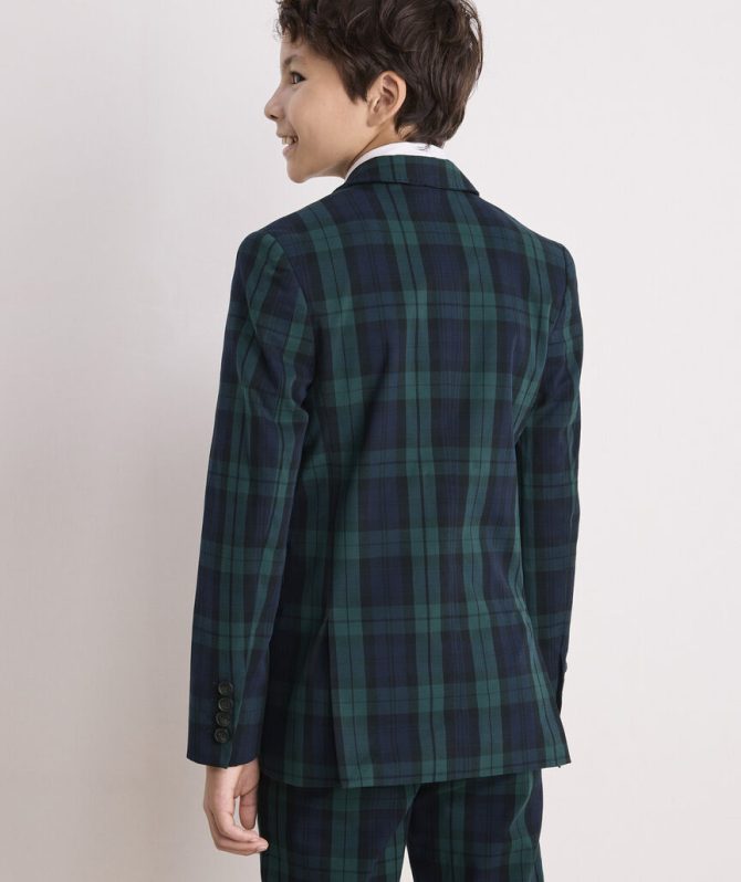 Boys' Stretch Cotton Blackwatch Blazer (8-18)Boys' Stretch Cotton Blackwatch Blazer (8-18) - Image 5
