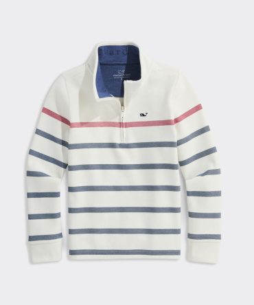 Boys' Breton Stripe Saltwater Quarter-ZipBoys' Breton Stripe Saltwater Quarter-Zip