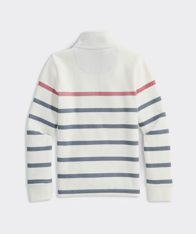Boys' Breton Stripe Saltwater Quarter-ZipBoys' Breton Stripe Saltwater Quarter-Zip - Image 3