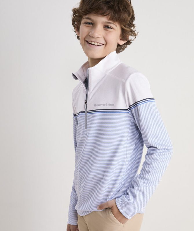 Boys' Striped Sankaty Quarter-ZipBoys' Striped Sankaty Quarter-Zip