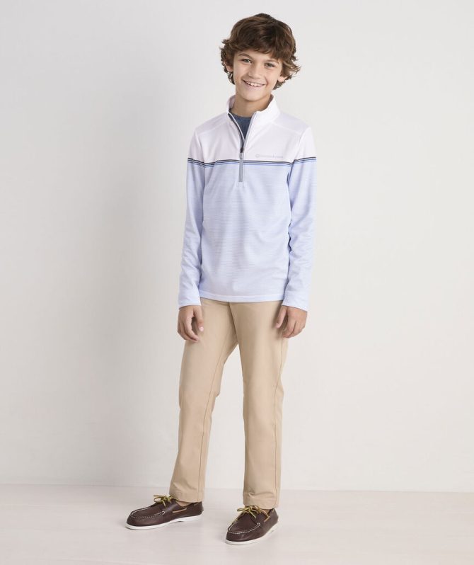 Boys' Striped Sankaty Quarter-ZipBoys' Striped Sankaty Quarter-Zip - Image 3
