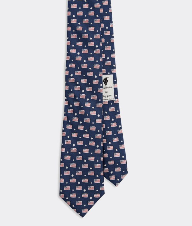Boys' Flags & Stars Printed TieBoys' Flags & Stars Printed Tie - Image 2