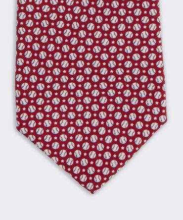 Boys' Baseball & Stars Silk TieBoys' Baseball & Stars Silk Tie