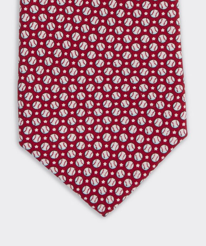 Boys' Baseball & Stars Silk TieBoys' Baseball & Stars Silk Tie