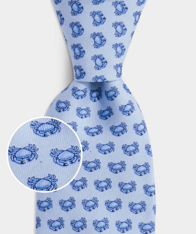 Boys' Crabs Silk TieBoys' Crabs Silk Tie - Image 2