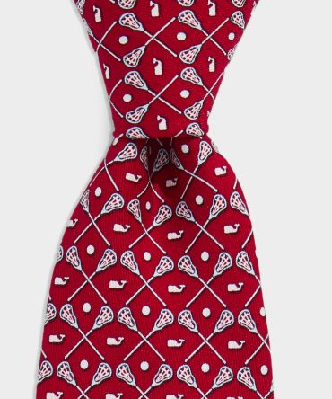 Boys' Crossed Lacrosse Sticks Silk TieBoys' Crossed Lacrosse Sticks Silk Tie