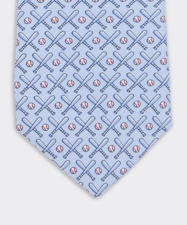 Boys' Baseball Bats Silk TieBoys' Baseball Bats Silk Tie