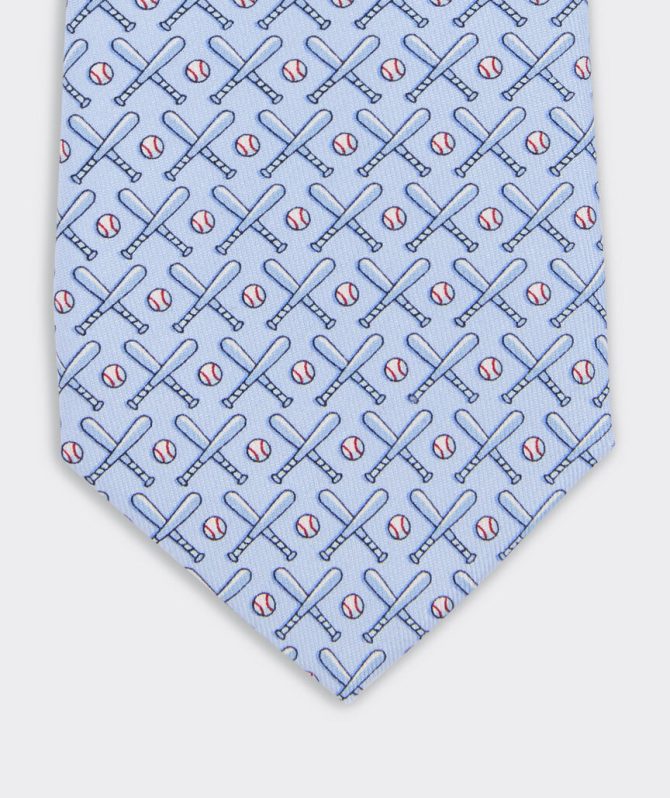 Boys' Baseball Bats Silk TieBoys' Baseball Bats Silk Tie