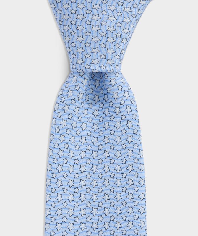 Boys' Tossed Stars Silk TieBoys' Tossed Stars Silk Tie - Image 2