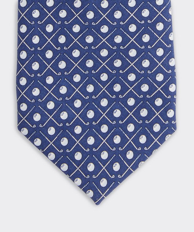 Boys' Golf Clubs Silk TieBoys' Golf Clubs Silk Tie