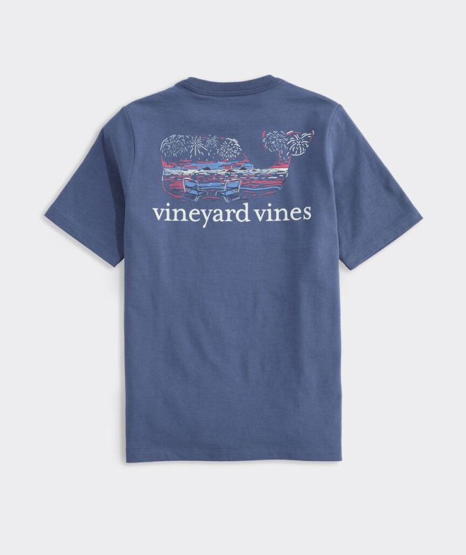 Boys' Glow-In-The-Dark Beach Fireworks Whale Short-Sleeve Pocket TeeBoys' Glow-In-The-Dark Beach Fireworks Whale Short-Sleeve Pocket Tee
