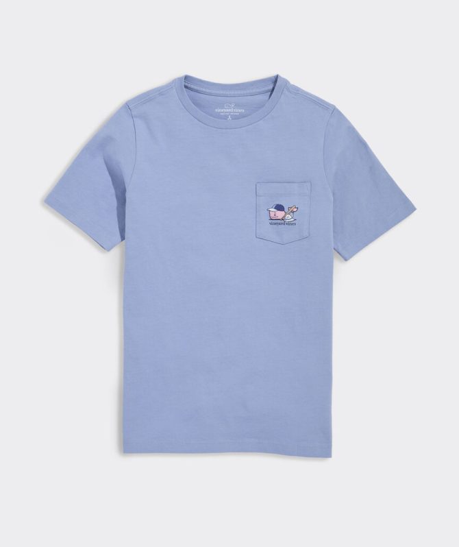 Boys' Baseball Player Whale Short-Sleeve Pocket TeeBoys' Baseball Player Whale Short-Sleeve Pocket Tee - Image 3