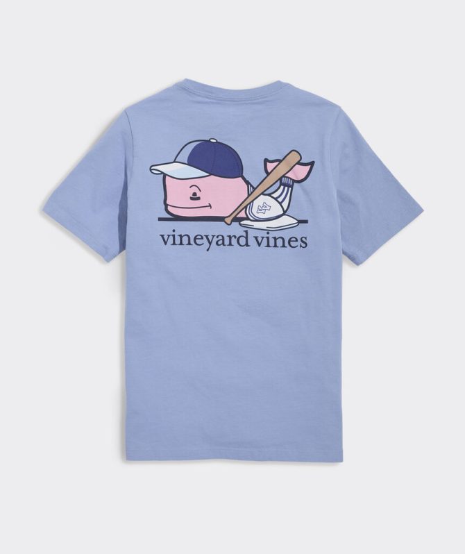 Boys' Baseball Player Whale Short-Sleeve Pocket TeeBoys' Baseball Player Whale Short-Sleeve Pocket Tee