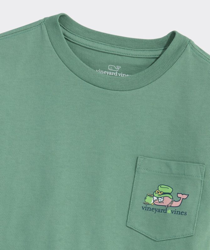 Boys' St. Paddy's Day Whale Long-Sleeve Pocket TeeBoys' St. Paddy's Day Whale Long-Sleeve Pocket Tee - Image 4