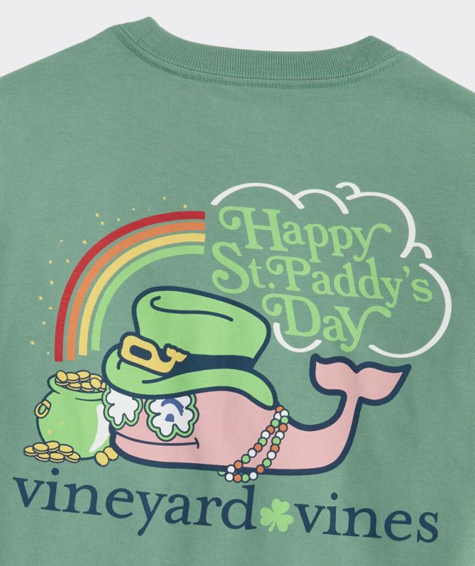Boys' St. Paddy's Day Whale Long-Sleeve Pocket TeeBoys' St. Paddy's Day Whale Long-Sleeve Pocket Tee - Image 2