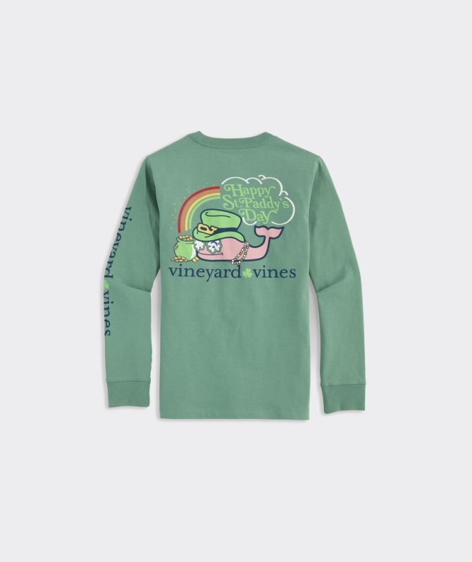 Boys' St. Paddy's Day Whale Long-Sleeve Pocket TeeBoys' St. Paddy's Day Whale Long-Sleeve Pocket Tee