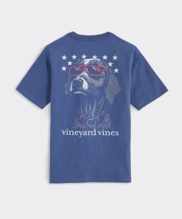Boys' Americana Dog Short-Sleeve Pocket TeeBoys' Americana Dog Short-Sleeve Pocket Tee