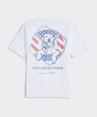 Boys' USA Dog Life Ring Short-Sleeve Pocket TeeBoys' USA Dog Life Ring Short-Sleeve Pocket Tee