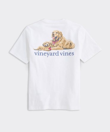 Boys' Golden & Pup Father's Day Short-Sleeve Pocket TeeBoys' Golden & Pup Father's Day Short-Sleeve Pocket Tee