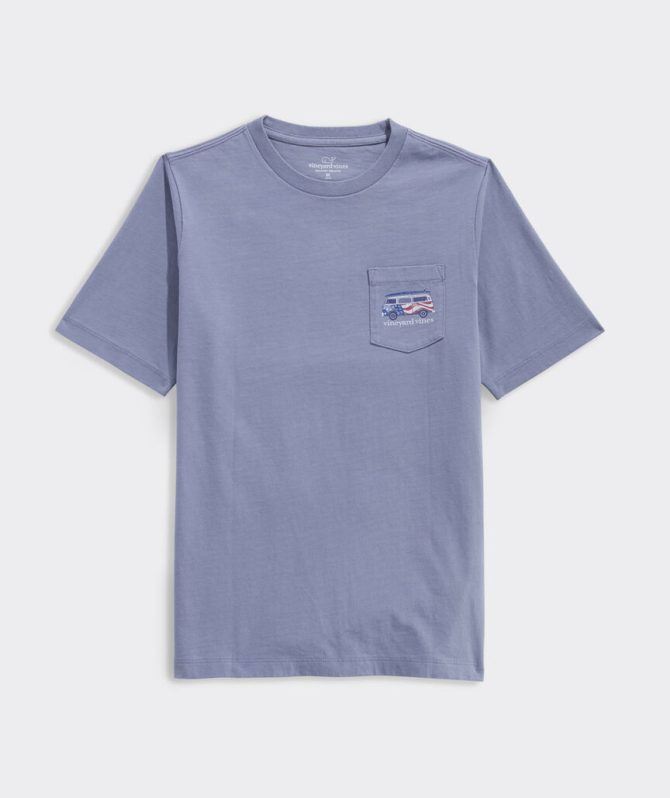 Boys' USA Surfboard Van Short-Sleeve Pocket TeeBoys' USA Surfboard Van Short-Sleeve Pocket Tee - Image 3