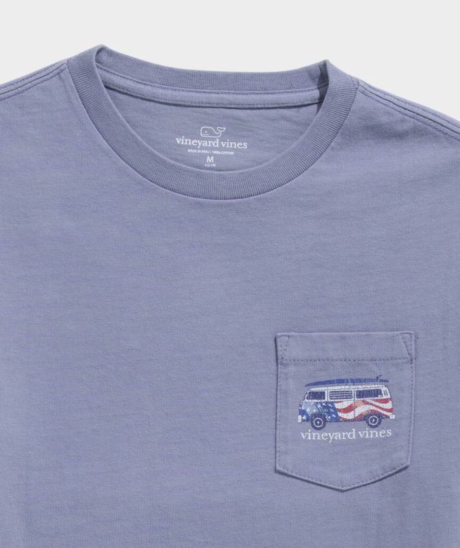 Boys' USA Surfboard Van Short-Sleeve Pocket TeeBoys' USA Surfboard Van Short-Sleeve Pocket Tee - Image 4