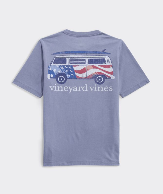Boys' USA Surfboard Van Short-Sleeve Pocket TeeBoys' USA Surfboard Van Short-Sleeve Pocket Tee