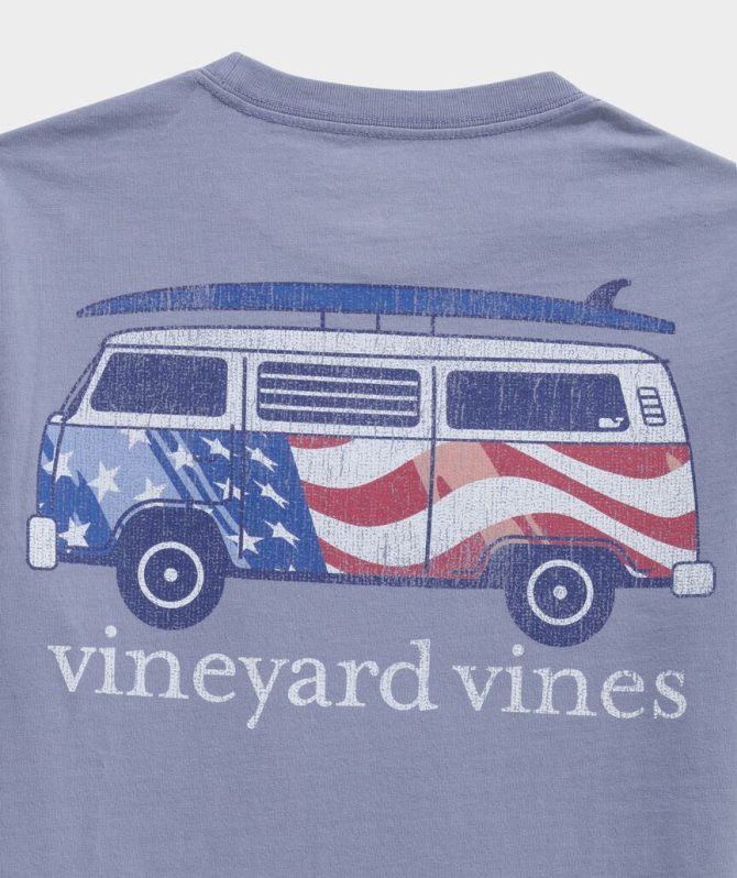 Boys' USA Surfboard Van Short-Sleeve Pocket TeeBoys' USA Surfboard Van Short-Sleeve Pocket Tee - Image 2