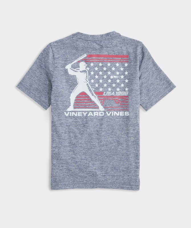 Boys' USA Baseball Short-Sleeve Harbor Sun Performance TeeBoys' USA Baseball Short-Sleeve Harbor Sun Performance Tee